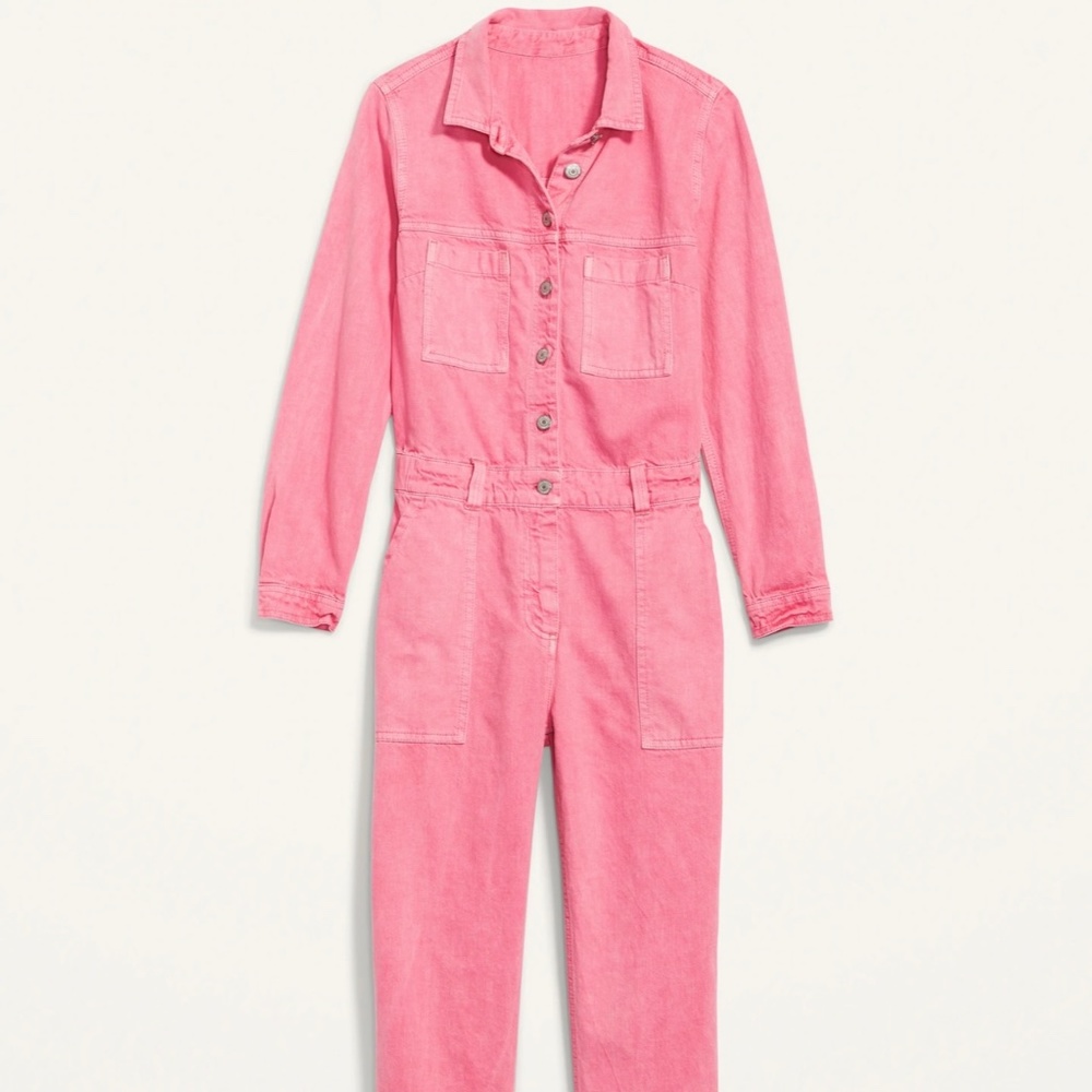 Old Navy Pink Utility Jumpsuit - NWOT